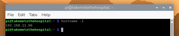 Raspberry Pi のターミナルで IP アドレスを確認するコマンド