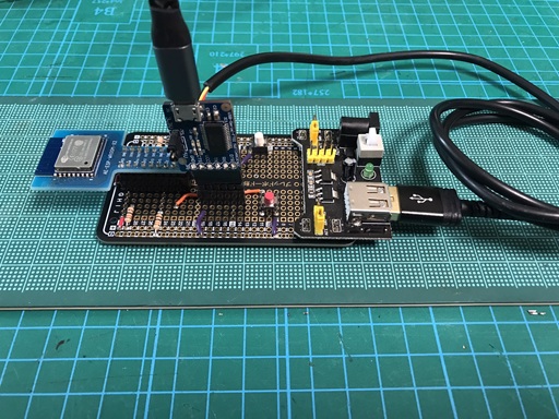 自作した ESP-WROOM-02 用の書き込み治具